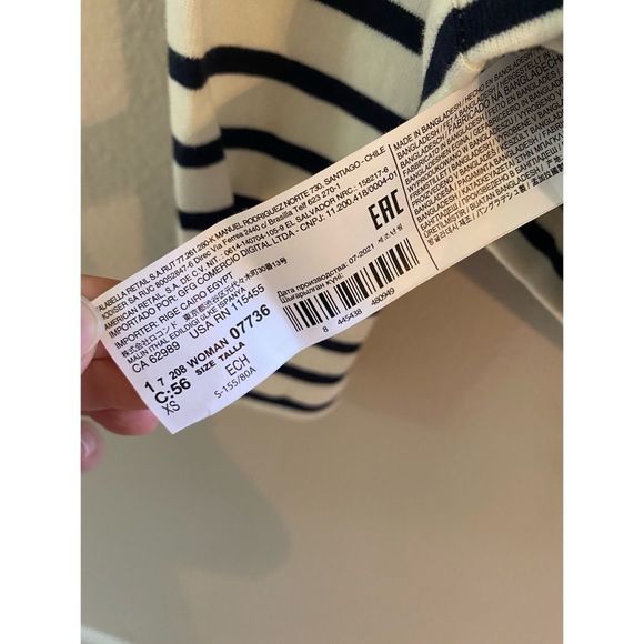 MANGO | Striped long sleeves t-shirt | XS - Picture 12 of 15